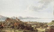 Johann Ludwig Aberli Seen Lausanne oil painting